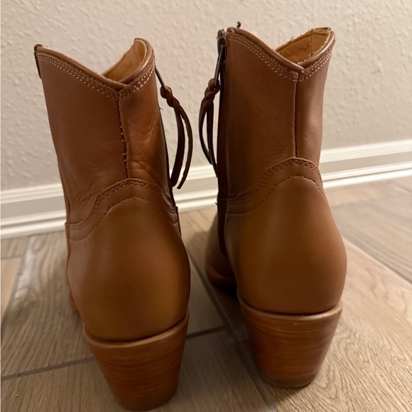 Tecovas Tan Leather Boots Daisy Size 9 - Picture 5 of 6